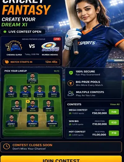 Xwin (xwin login) fantasy cricket & matchday visual 3